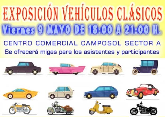 EXPOSICIÓN DE VEHÍCULOS CLÁSICOS EN CAMPOSOL EXPOSICIÓN DE VEHÍCULOS CLÁSICOS EN CAMPOSOL