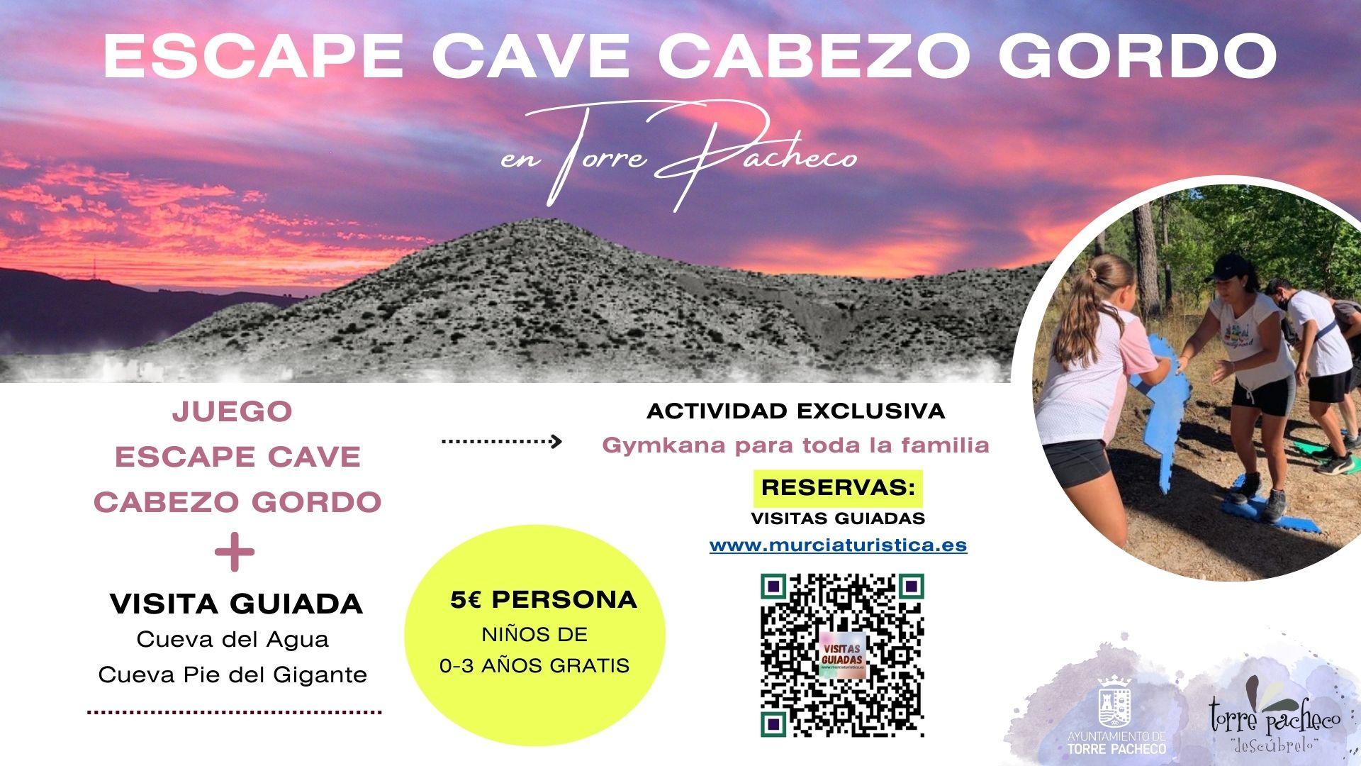 JUEGO ESCAPE CAVE CABEZO GORDO Y VISITA GUIADA 1 JUEGO ESCAPE CAVE CABEZO GORDO Y VISITA GUIADA 1